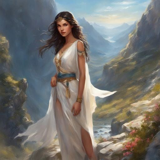 Stunning Portrait of a French Girl in Mountains