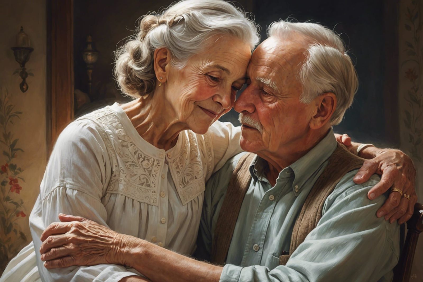 Generational Bond: A Heartwarming Digital Painting