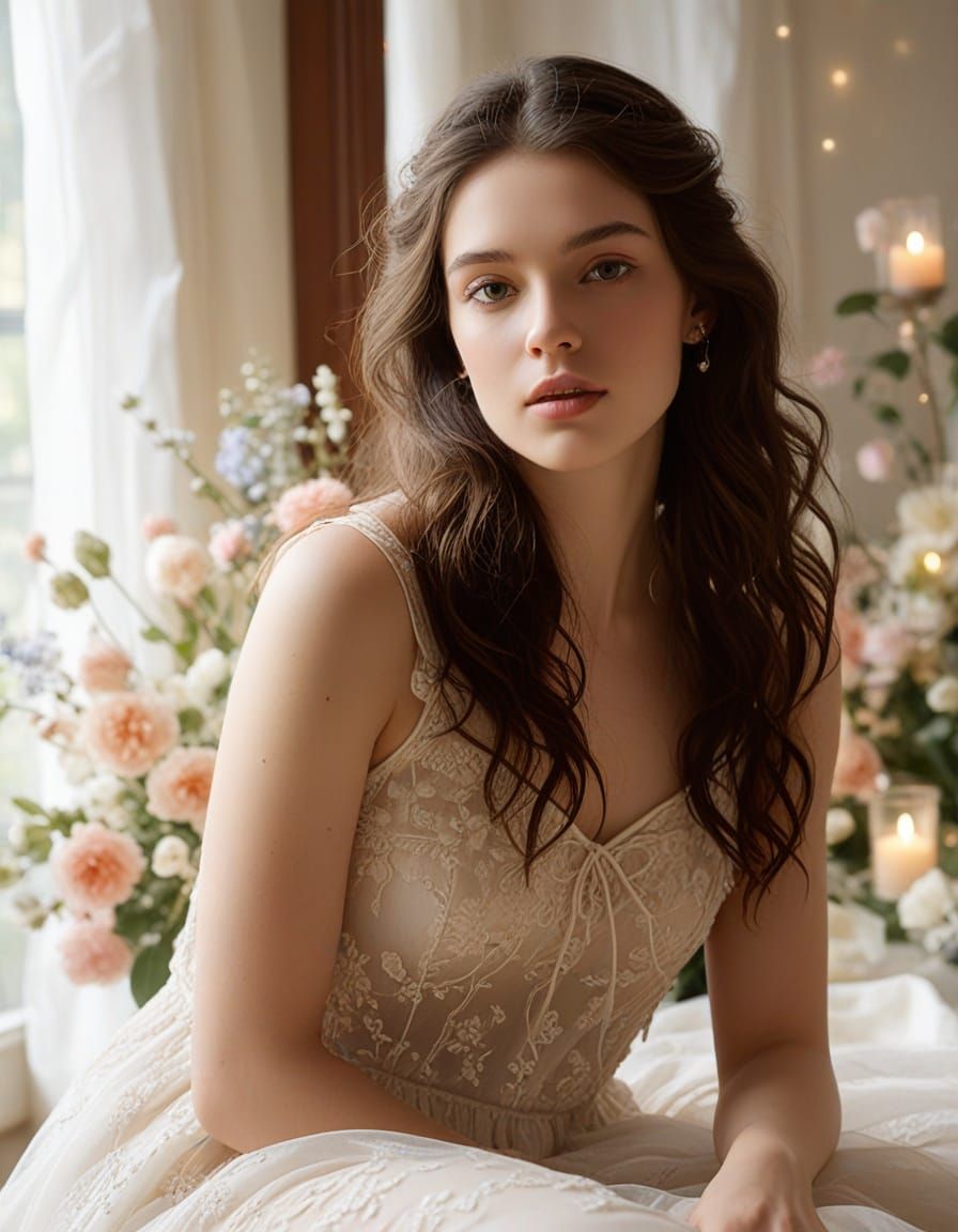 Ethereal Juliet Capulet in a Dreamy Garden