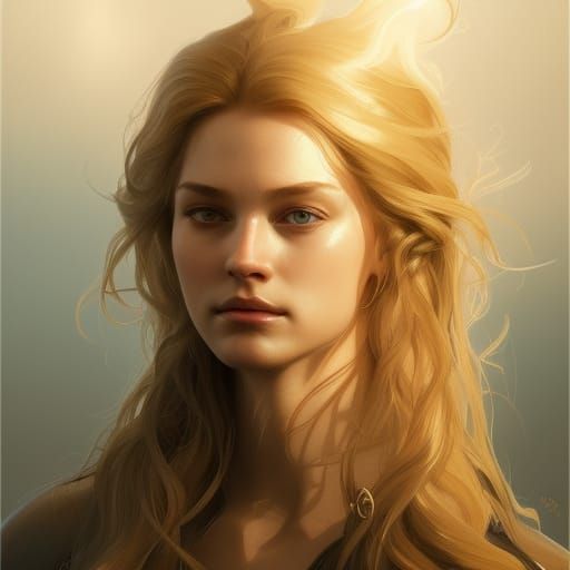 Eowyn Portrait in Hyperdetailed Style