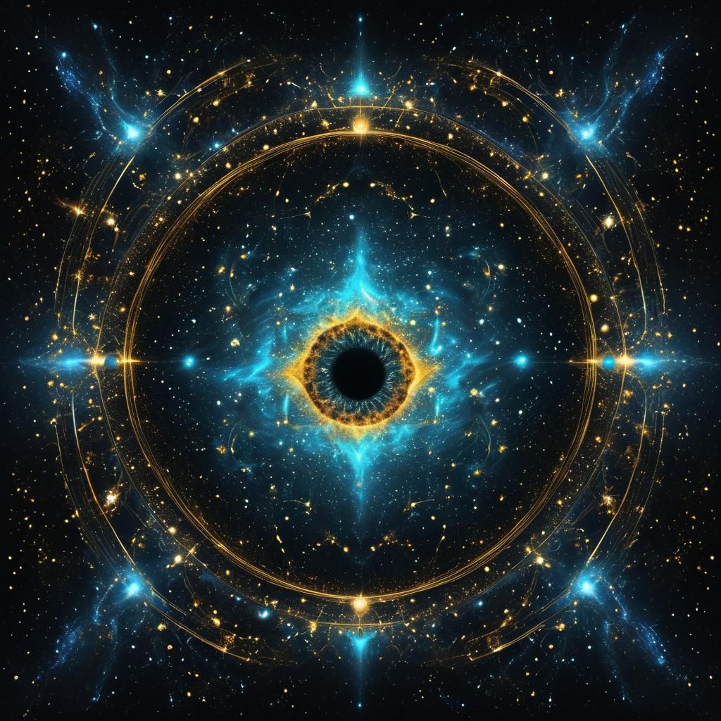 Cosmic Eye of Galactic Star in Black Hole