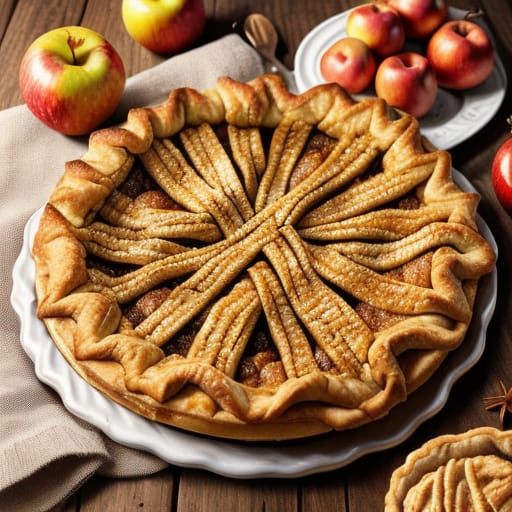 Mouthwatering Apple Pie with Oozing Filling