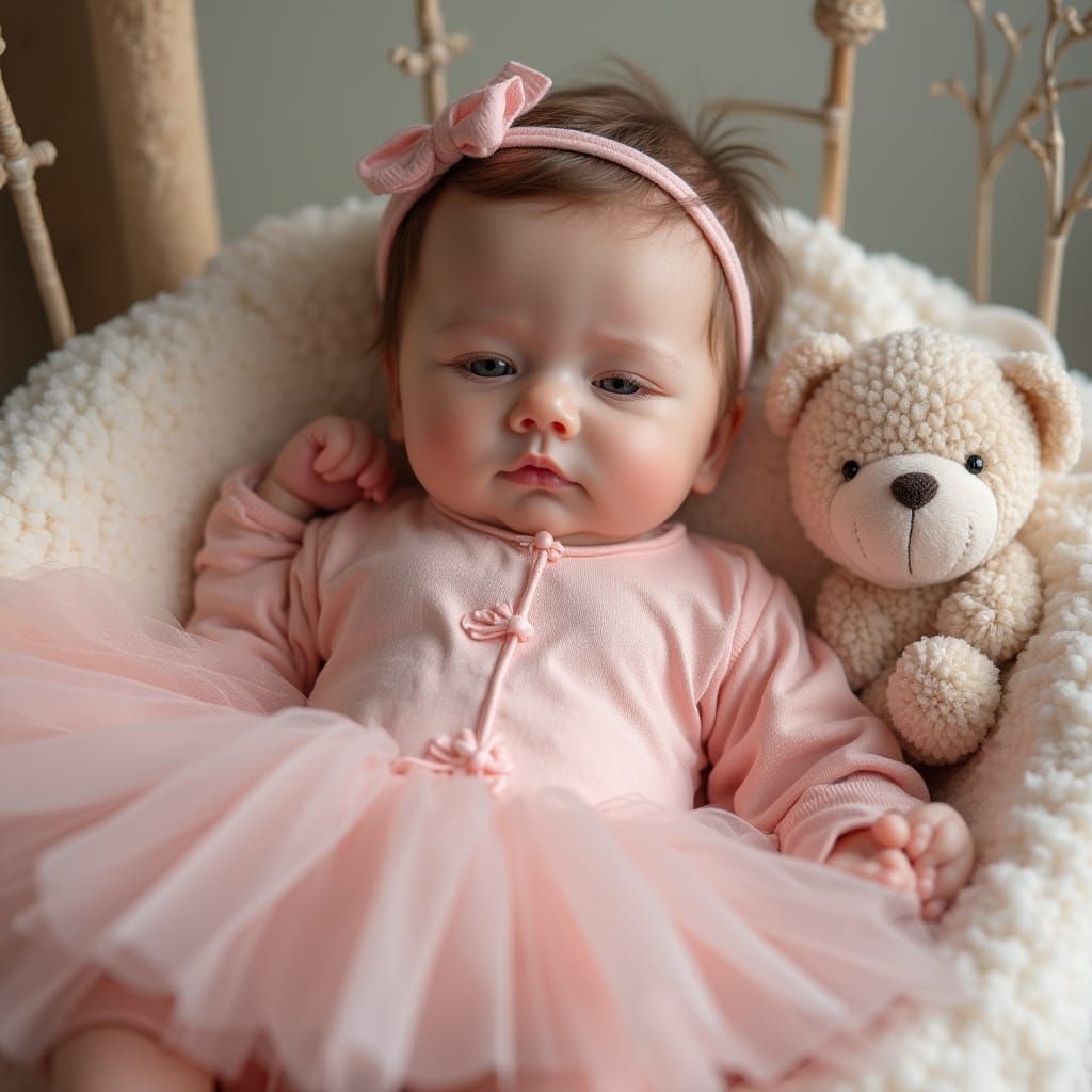 Reborn Baby in Crib: Dreamy Vintage Style