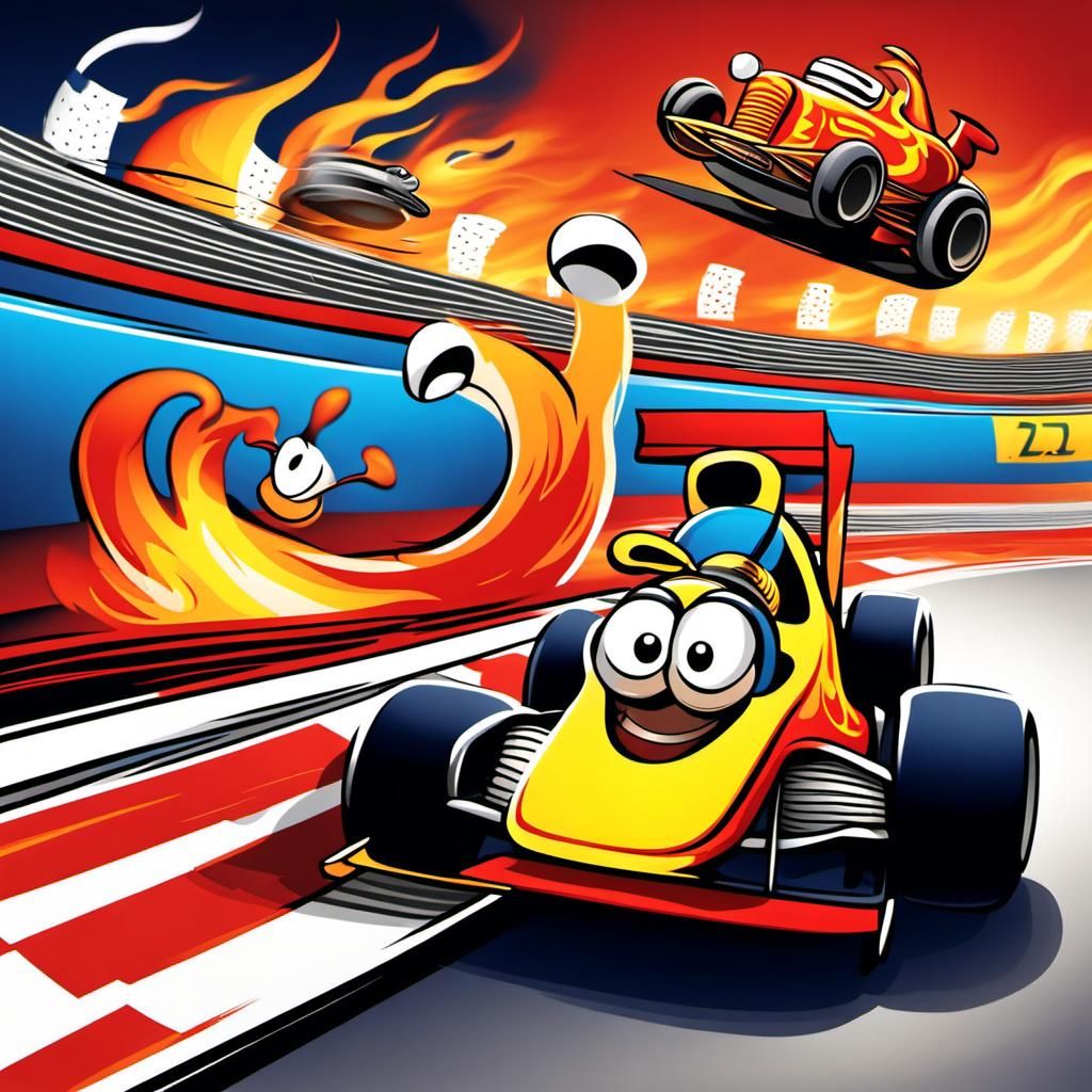 Snail with Turbo Boost Overtakes F1 Car