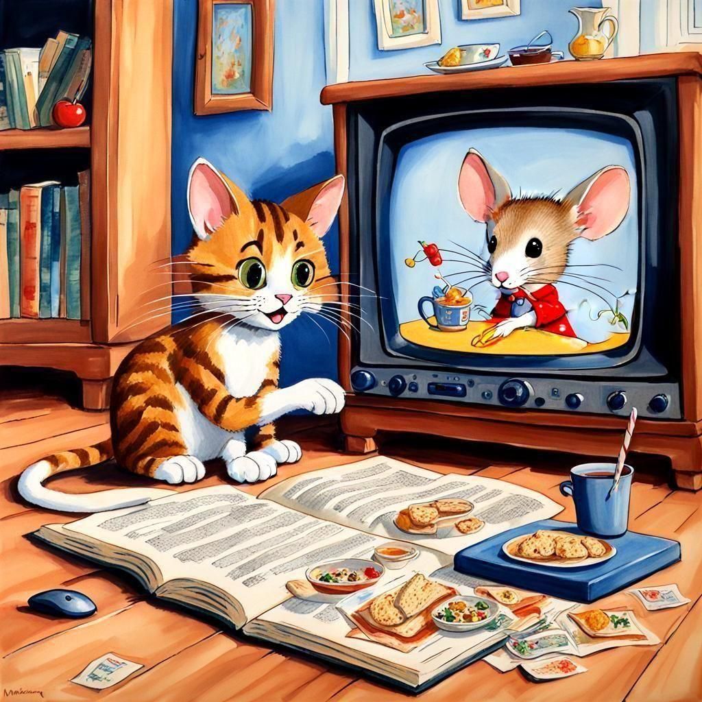 Cat and Mouse Watch Tom and Jerry, Sherry Style