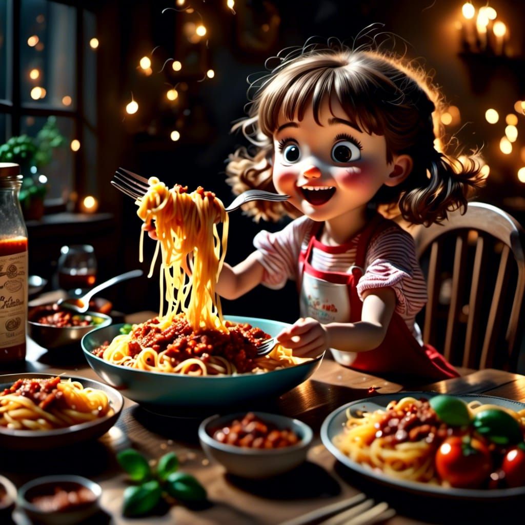 Pasta Dishes, Eating Yummy Pasta