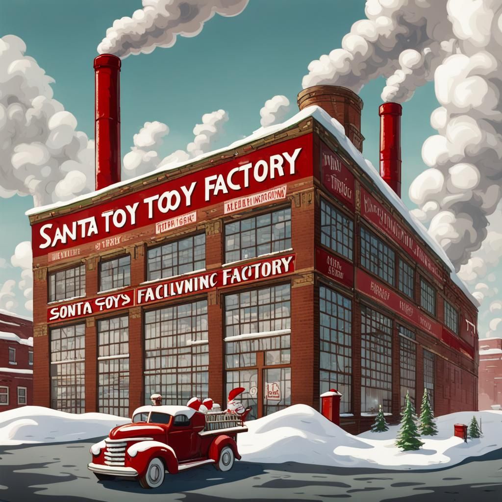 Santa's Toy Factory at the North Pole