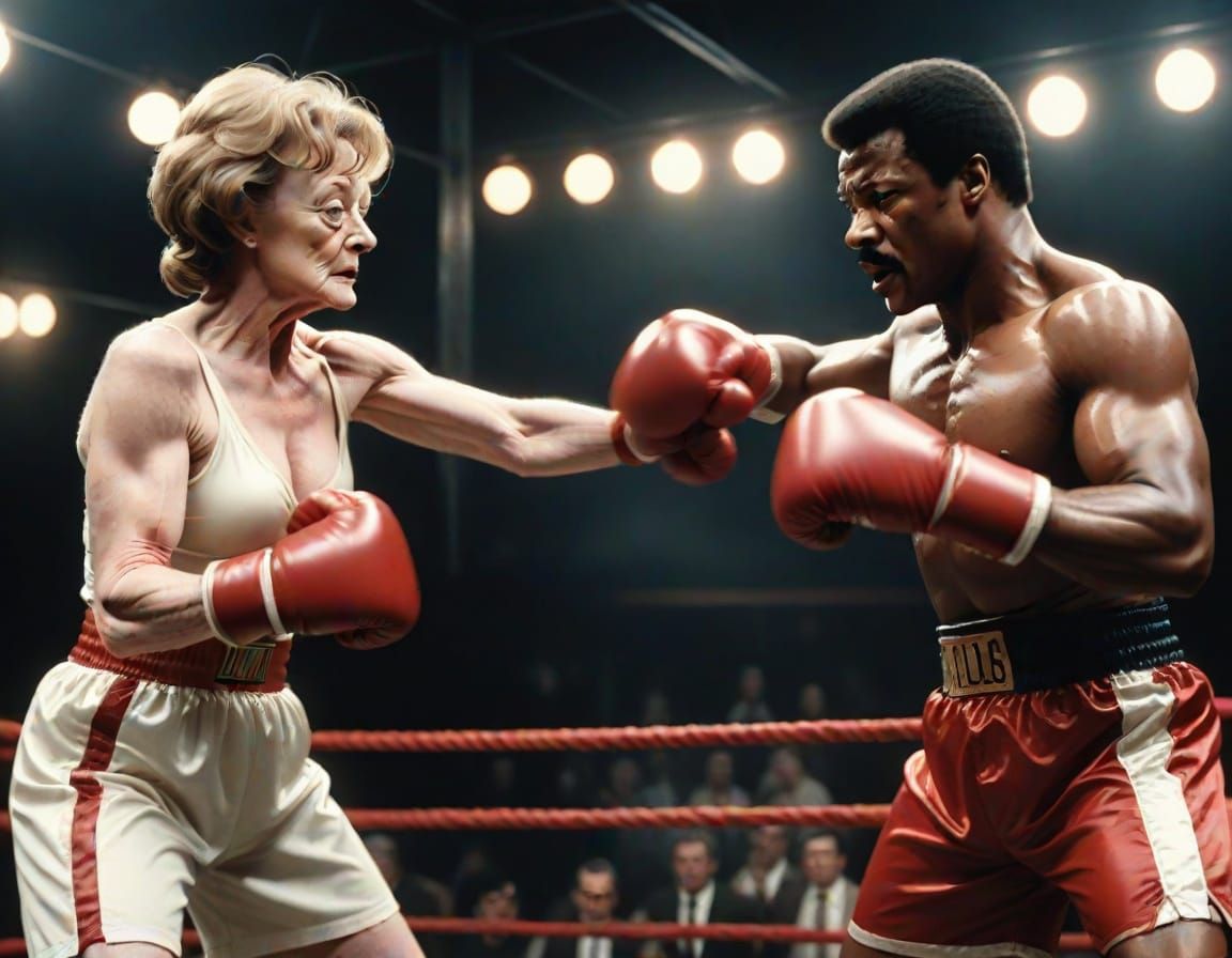 Apollo Creed Lands Brutal Punch on Dame Maggie Smith in Inte...