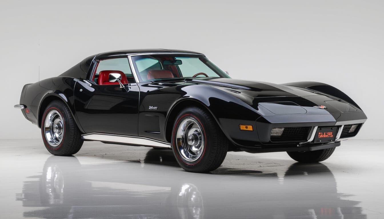 1974 Black Corvette C3 Stingray Showroom Display