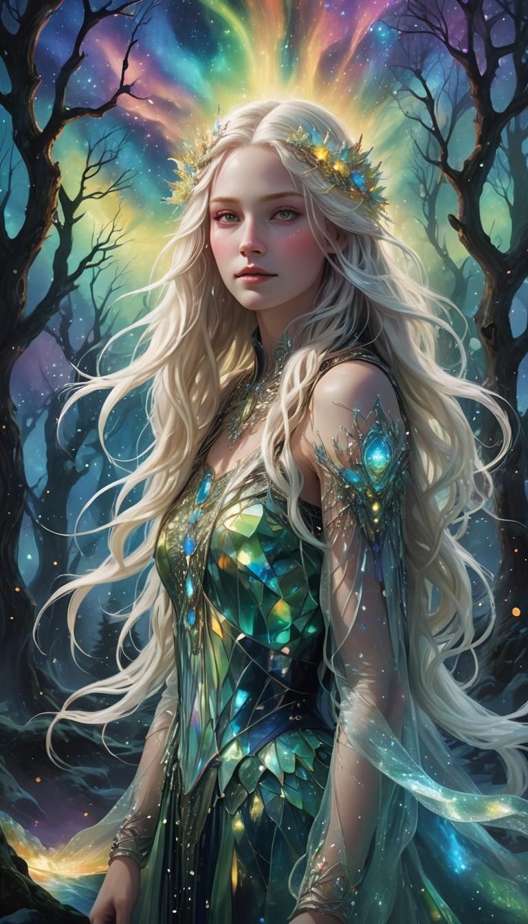 Ethereal Maiden in Dreamscape: a Digital Masterpiece
