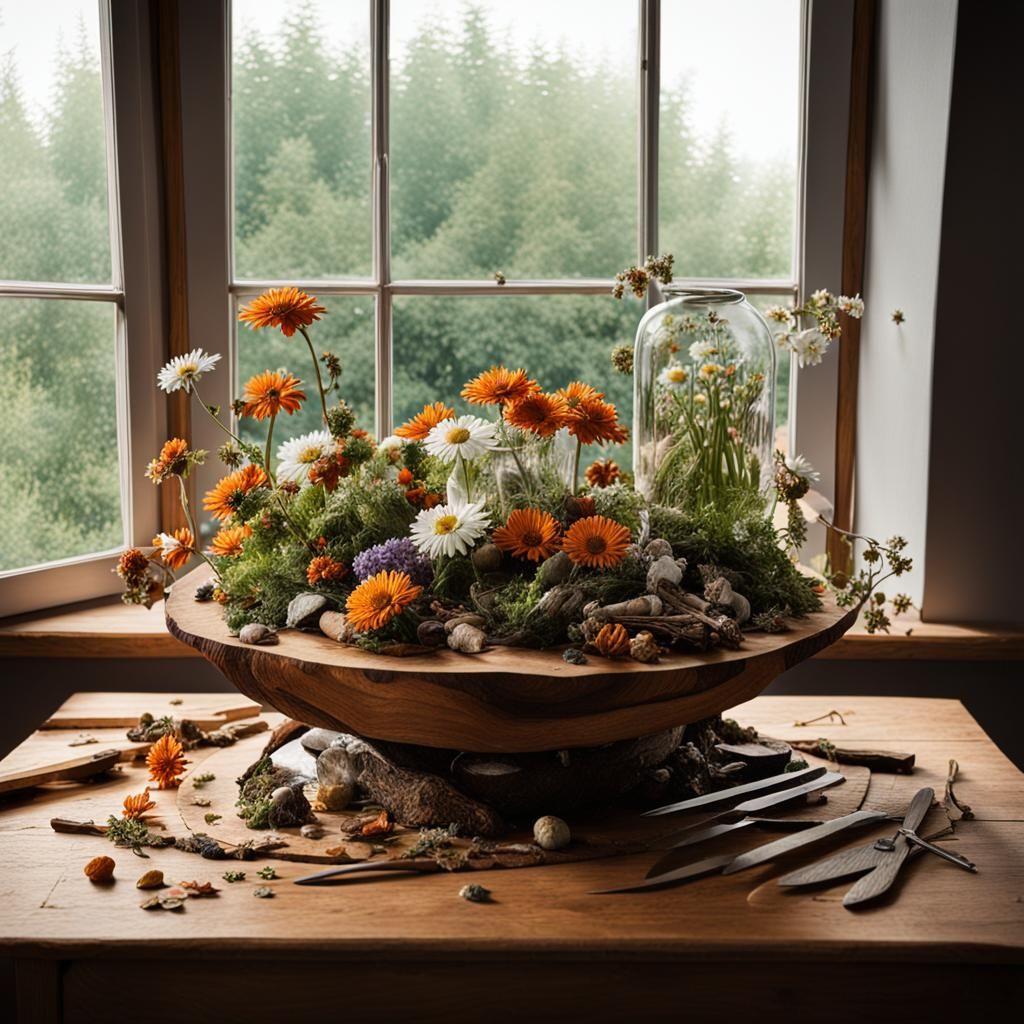 Herbalist at Dawn: Digital Art in Unreal Engine