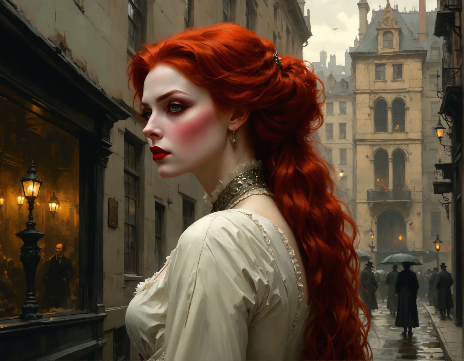 Countess Dracula Surveys Victorian London