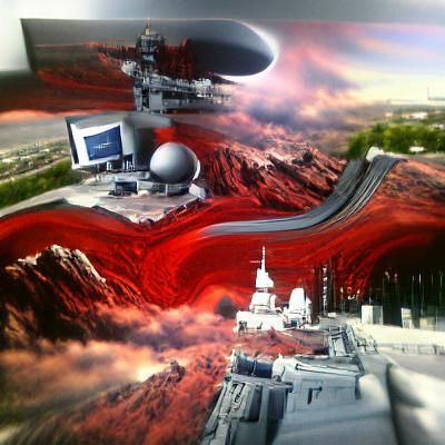 Astronaut in VR: A Space Espionage Matte Painting