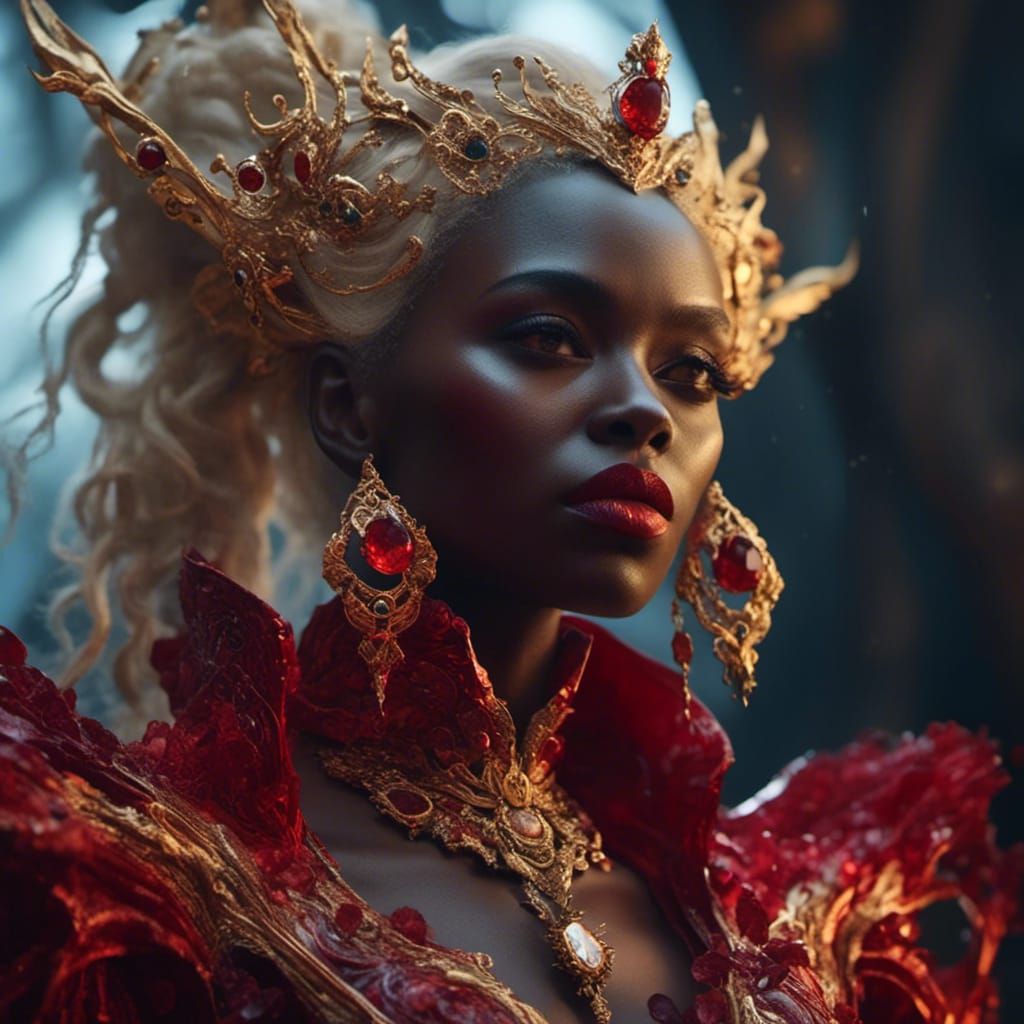 Vampire Portrait in Detailed Digital Painting Style