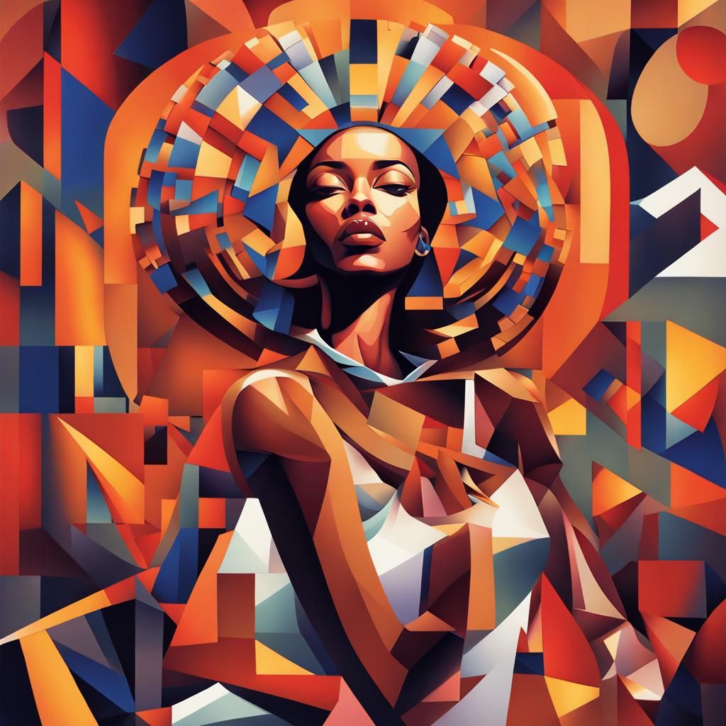 Cubist Afro-House Goddess of the Dancefloor