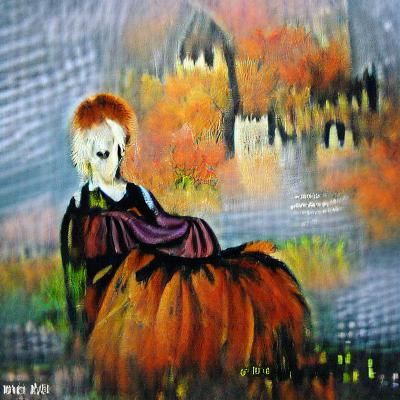 Gwen the Hallowed Seamstress in Acrylic Art
