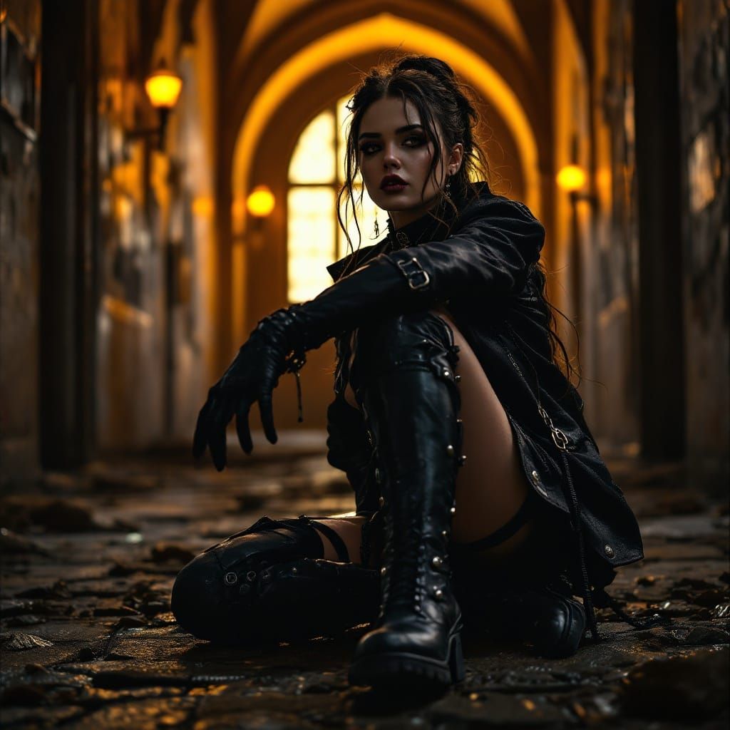 Gothic Prison Guard in Steam Punk Utopia