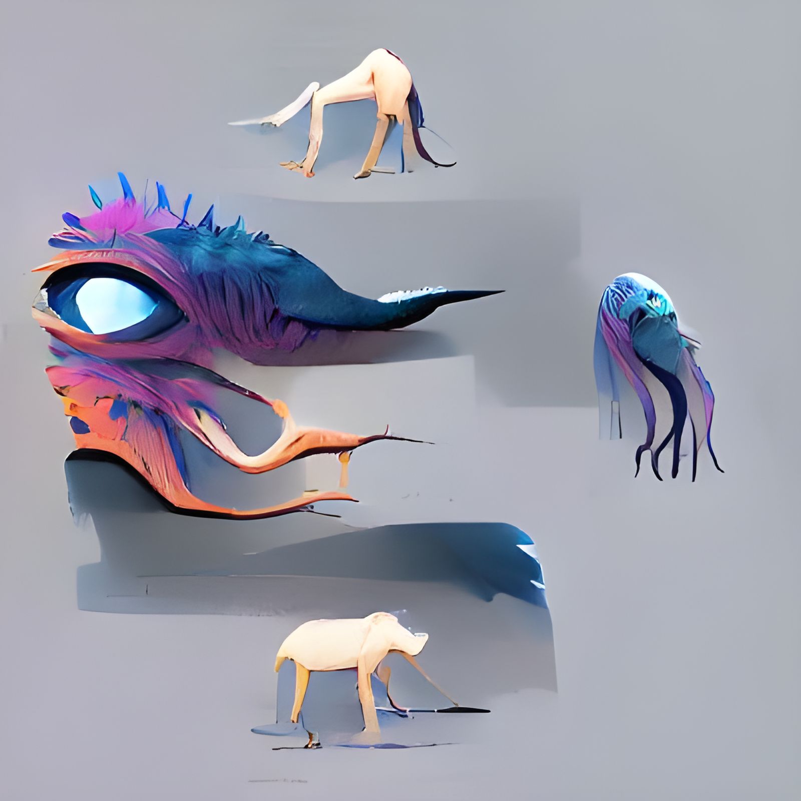 AI Creature Design: A Digital Rendering