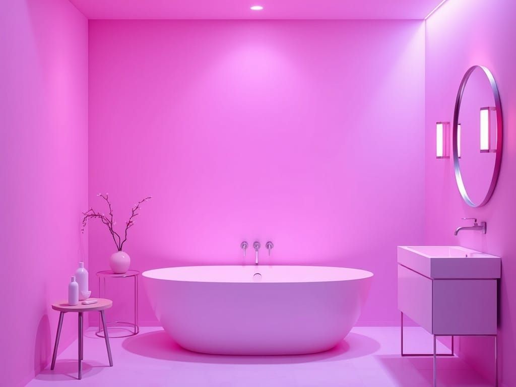 Bathe in a Calming Atmosphere of Soft Pink and Soothing Blue