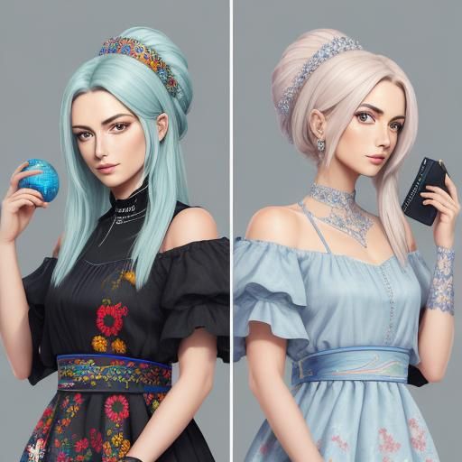 Neoclassical Business Illustration in Digital Design