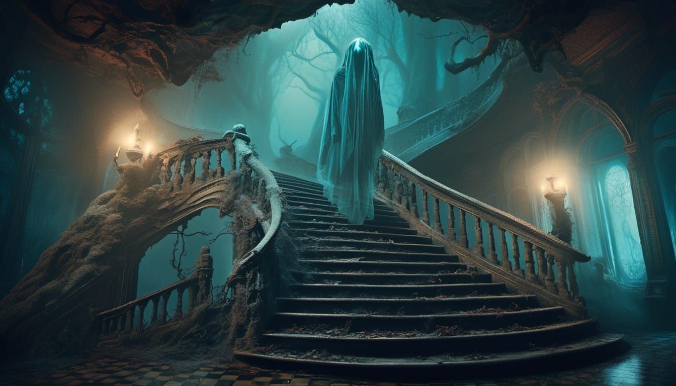 Ghost on the stairs