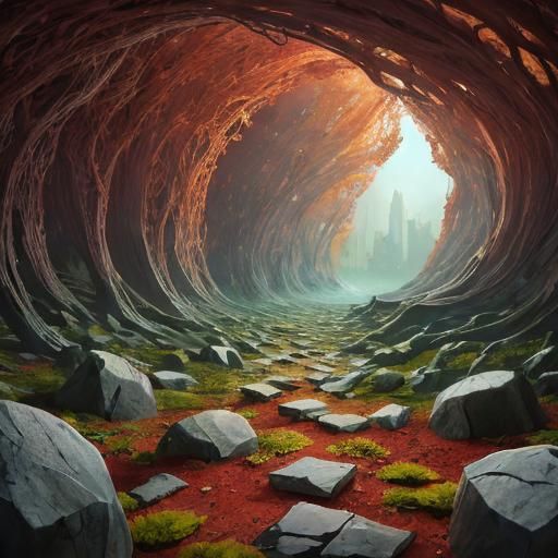 Surreal Retrowave Seascape with Ethereal Reflections