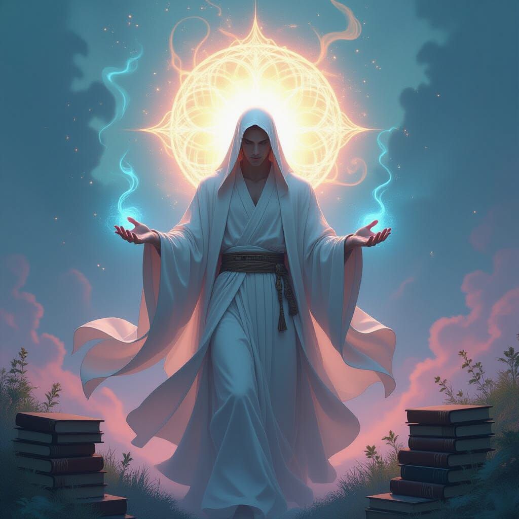 Ethereal Spiritual Figure in Dreamlike Surrealism