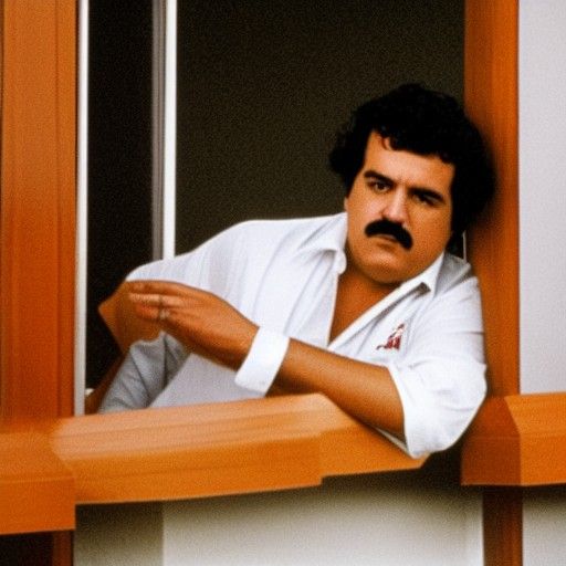 Pablo Escobar in Luxurious Setting
