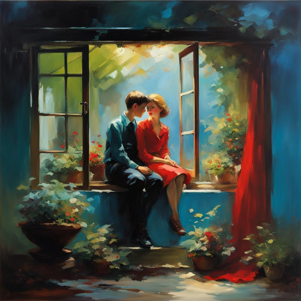 Terrarium Love: Cinematic Chiaroscuro Dreamscape