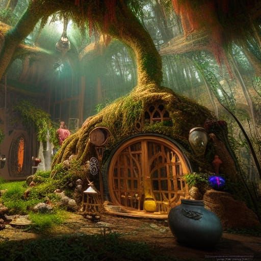 Elven Terrarium Bathhouse by Patrick Woodroffe