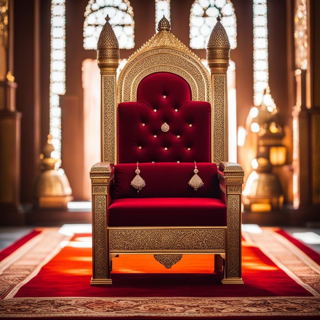 Majestic Islamic King's Throne in Natural Light