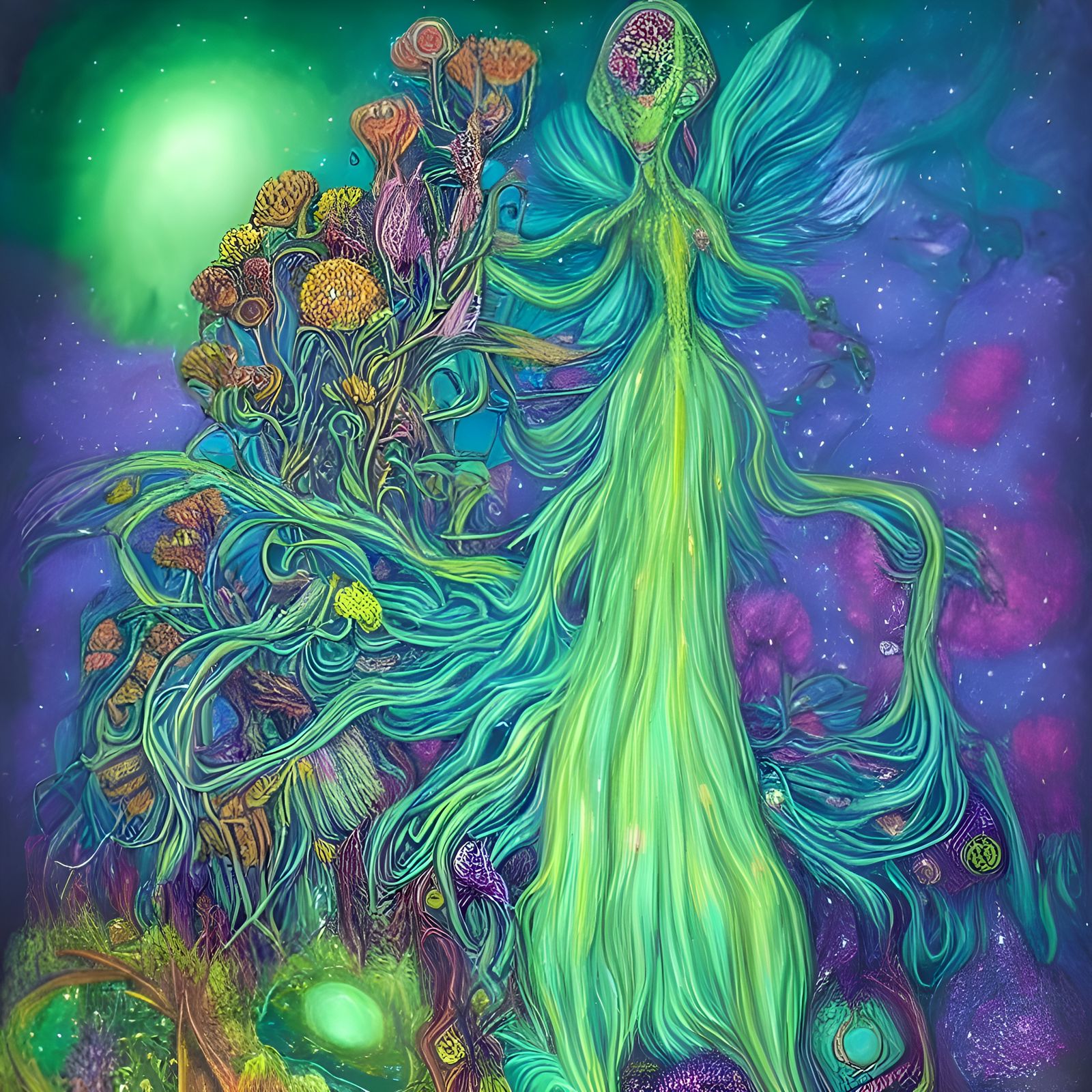 Surreal Aurora Lights Up Alien Flora and Fauna