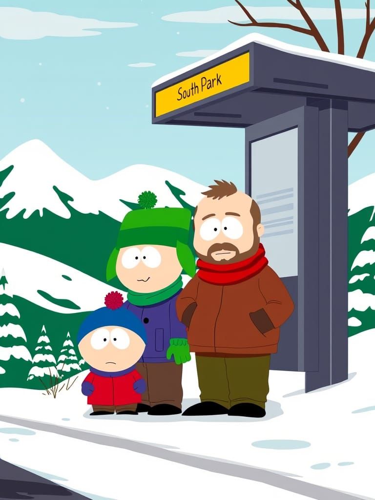 South Park Characters in Winter Wonderland