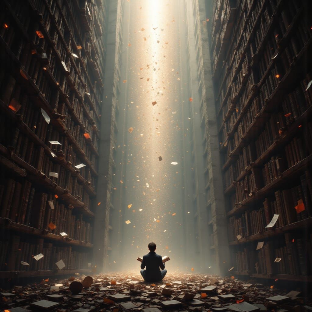 Colossal Forgotten Library on Desolate Planet