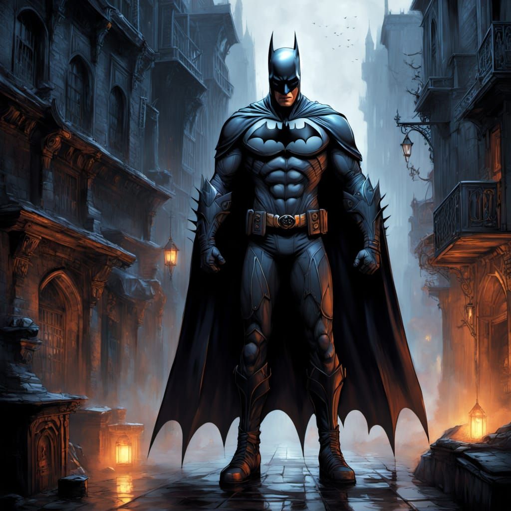 Gothic Hero Rises from Shadows in Gotham City