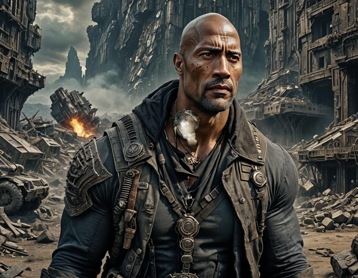 Post-Apocalyptic Soldier Portrait in Matte Painting Style