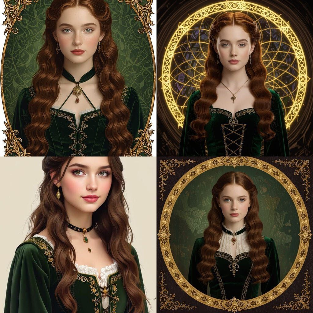 Realistic Pre-Raphaelite Witch Portrait: Fox Beauty