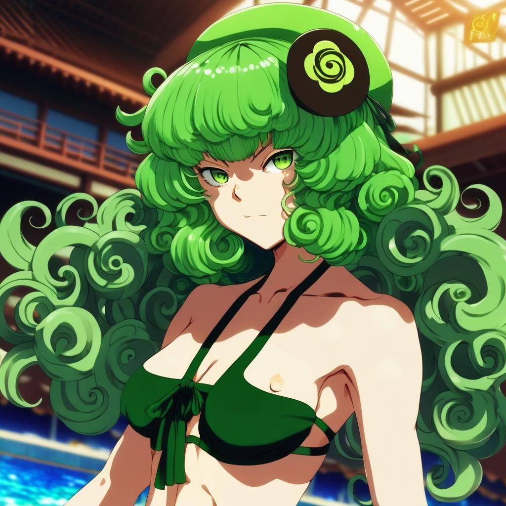 Tatsumaki Bikini Art: Hot Digital Illustration