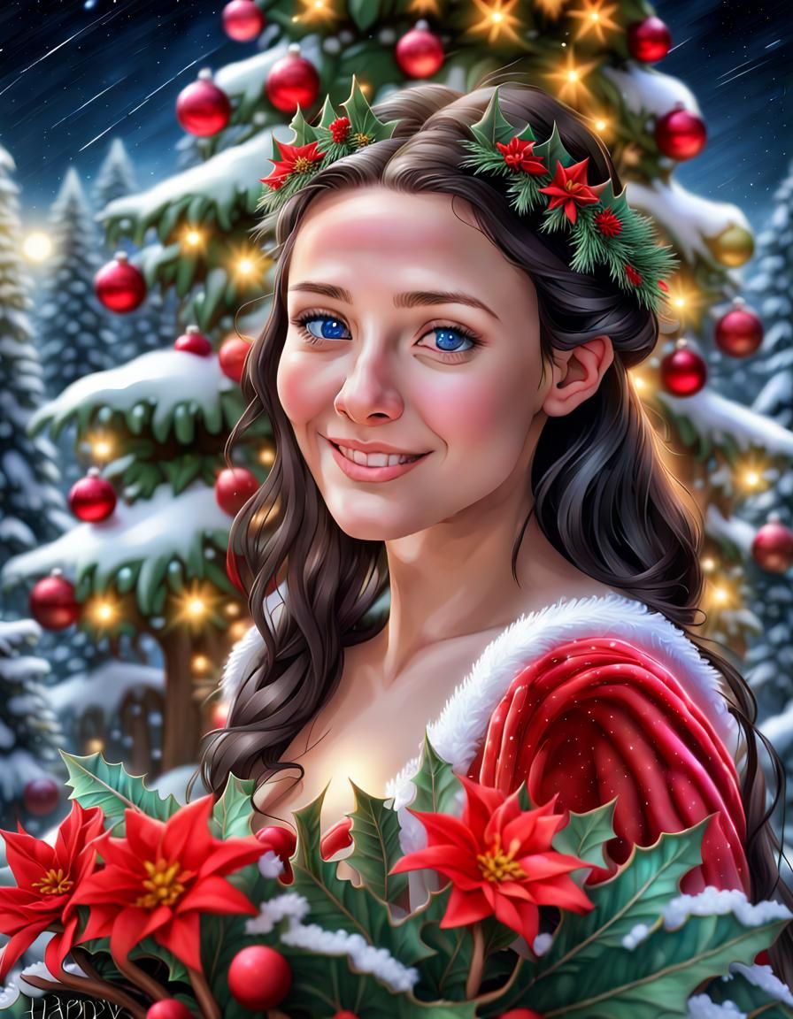 Christmas Arwen in a Fantasy Rainforest