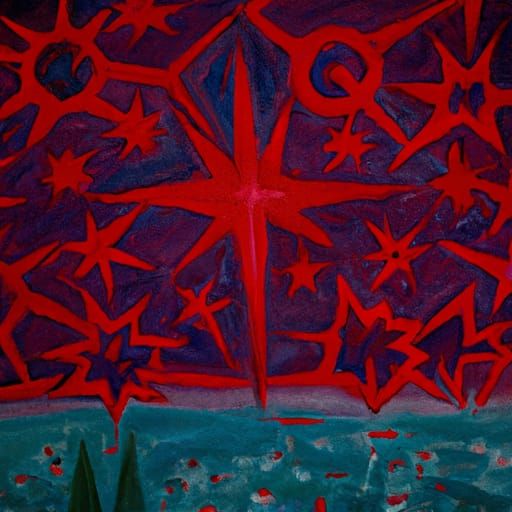 The first stars in the sky producing hemoglobin by Stasi. Oi...