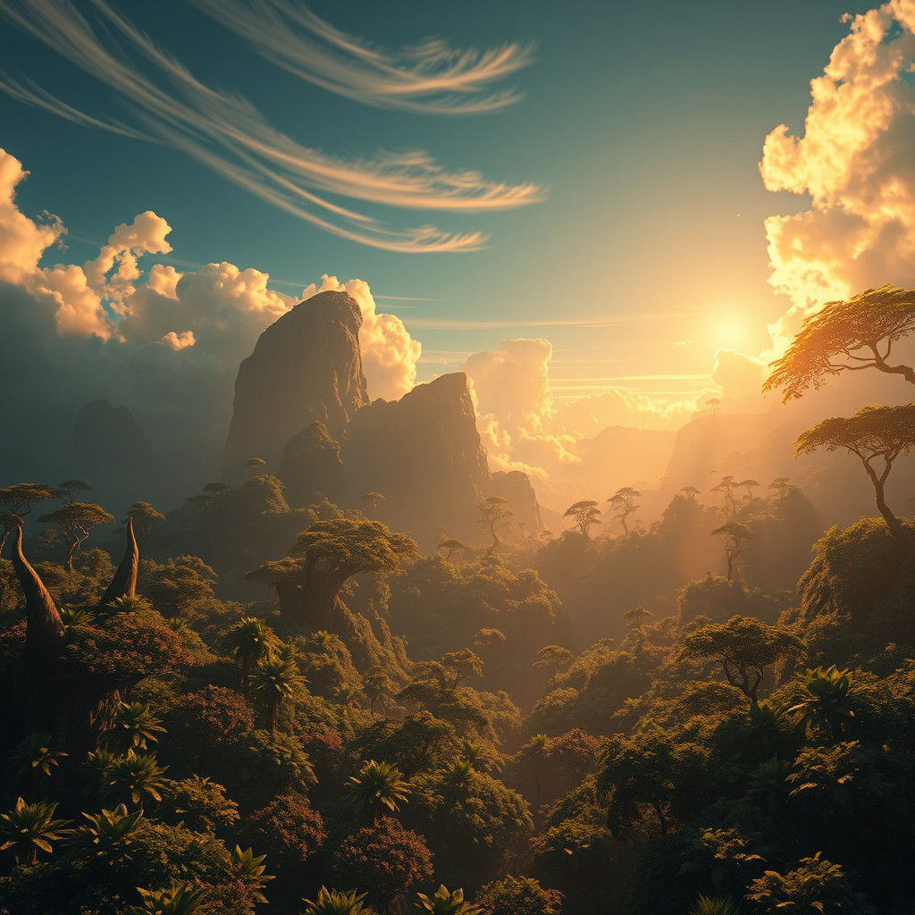 Earth at 1 BC: Lush Vegetation and Mystical Energy