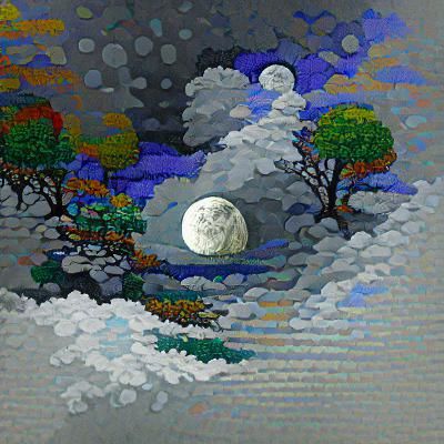Pixel Art Moon in an AI World
