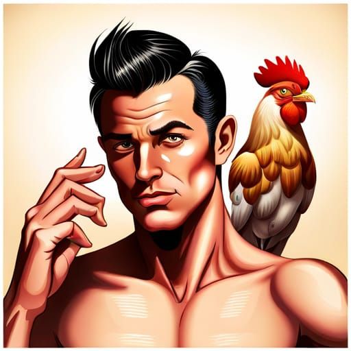 You staring at my hair or the cock on my shoulder?