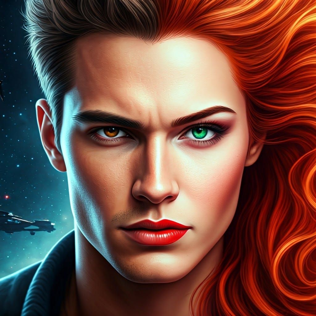 Spectacular Gender Transformation in Sci-Fi Setting