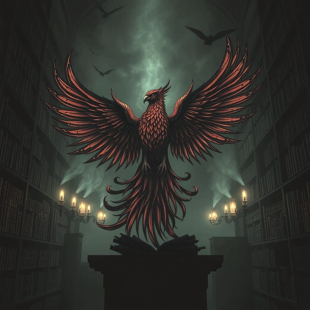 Library Phoenix with Dark Revolutionary Theme