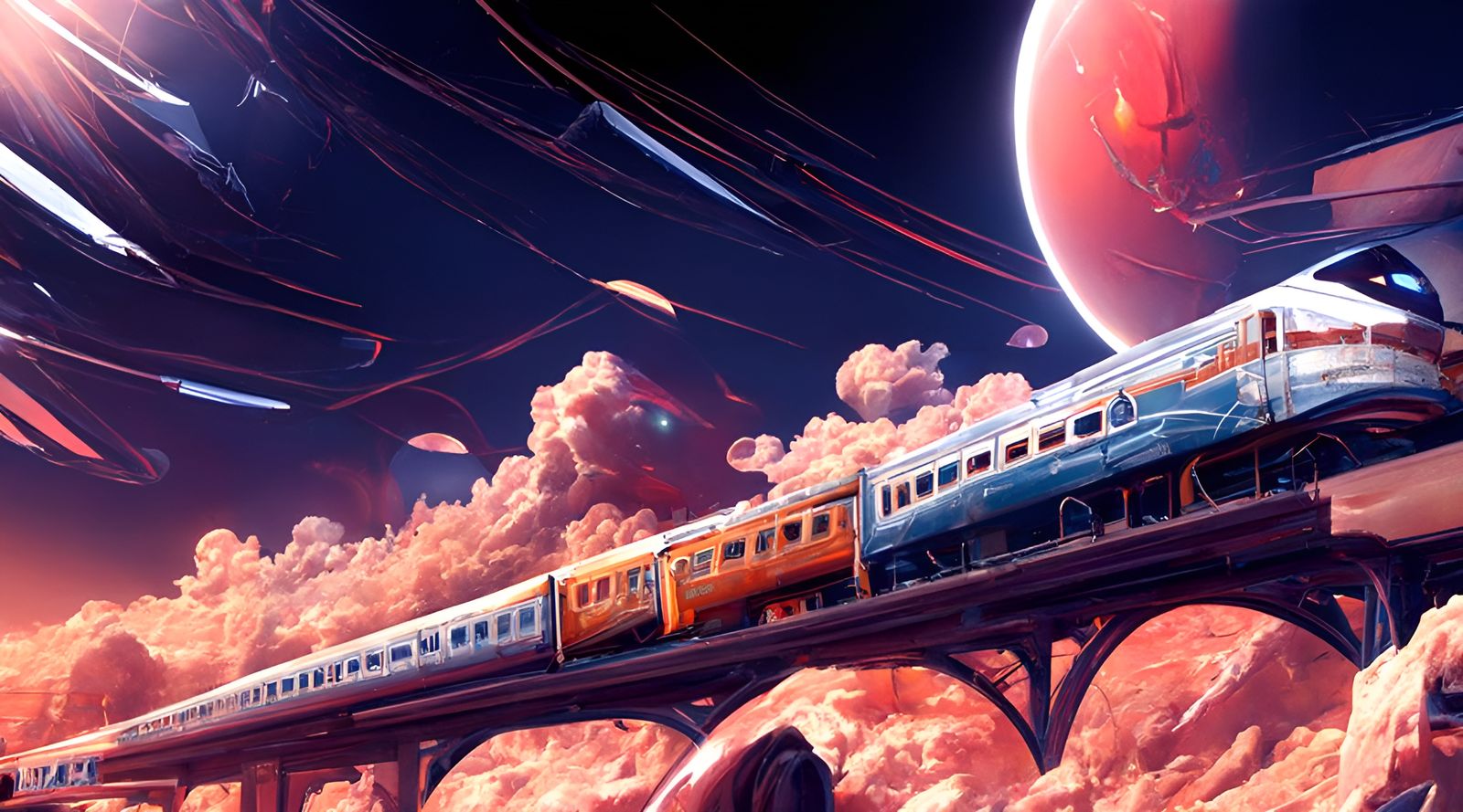 Interplanetary Passenger Railcars in a Transcended World