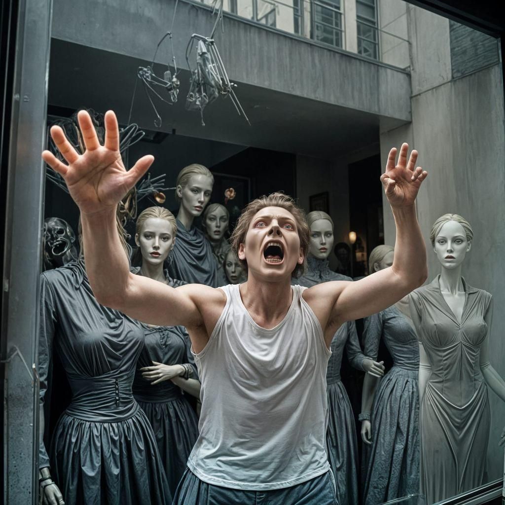 Surreal Mannequins Lurching from the Shadows