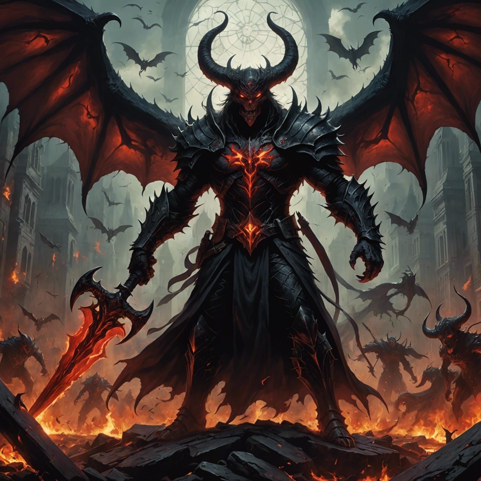 Constant Attack From Demonic Enemies Concept