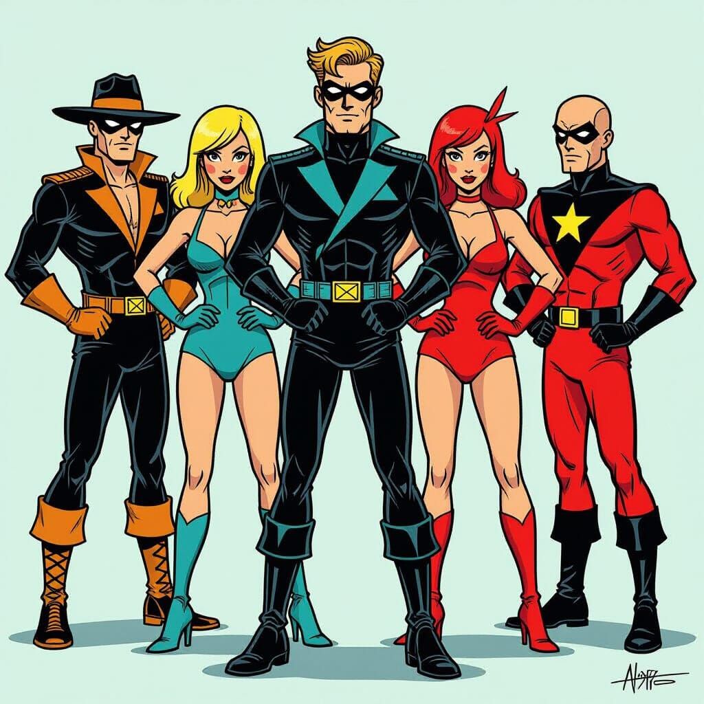 Venture Brothers Costume Party in Alex Toth Style