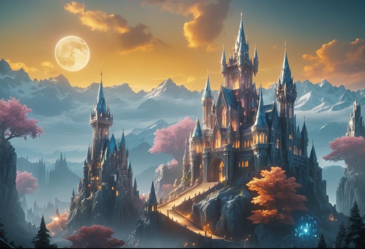 Crystal Castle Shines in Hyper-Realistic Architecture